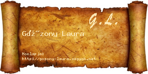 Gózony Laura névjegykártya